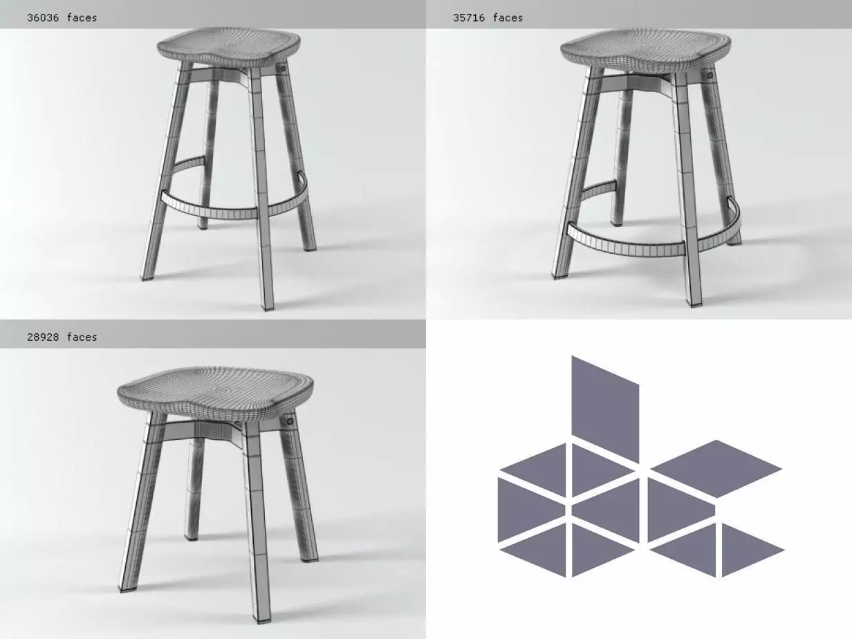 SU stool 3D model_15
