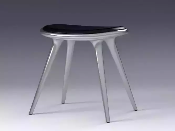 H L S three stools with metal legs