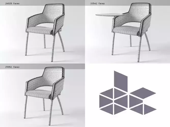 M - two chairs with table and chair