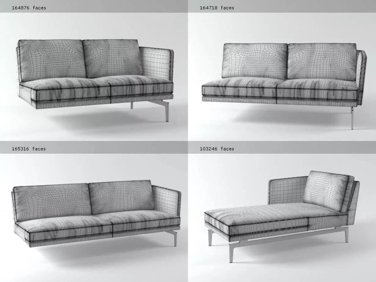 1262 F modern chaise lounge chair 3D model_13