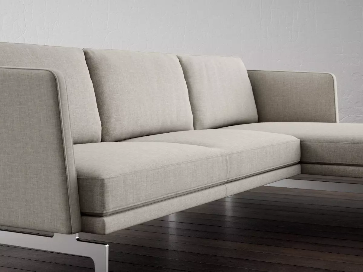 1262 F modern chaise lounge chair 3D model_0