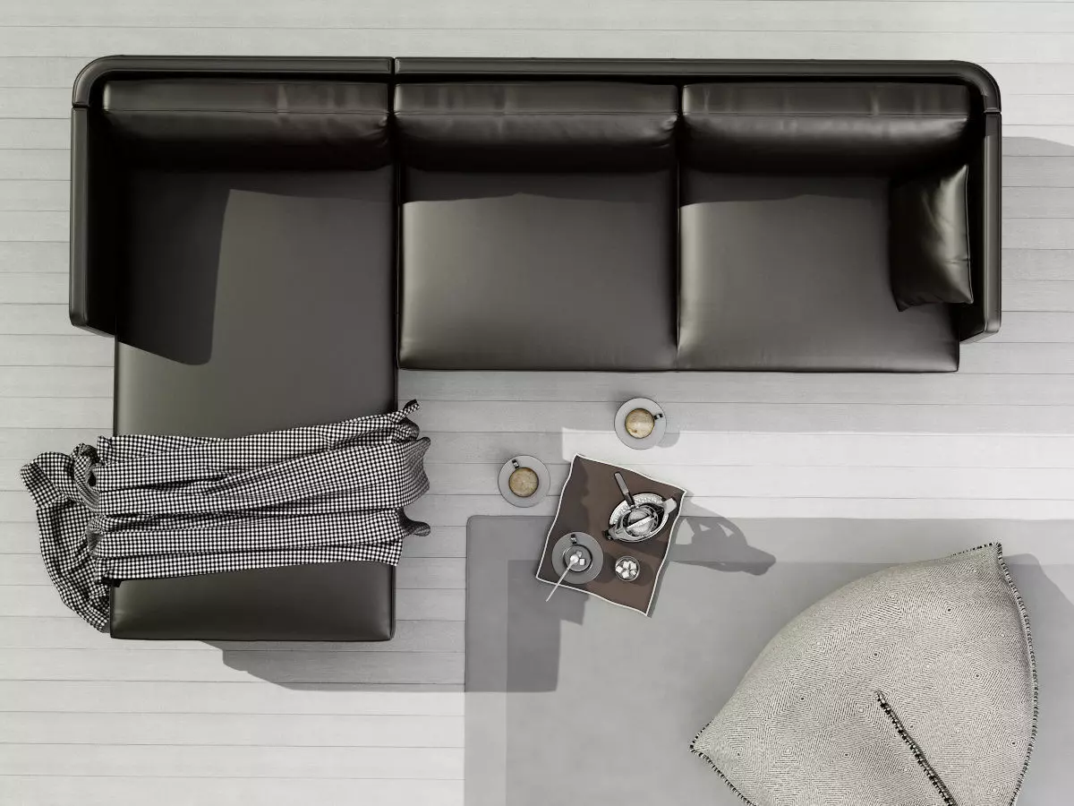 1262 F modern chaise lounge chair 3D model_11