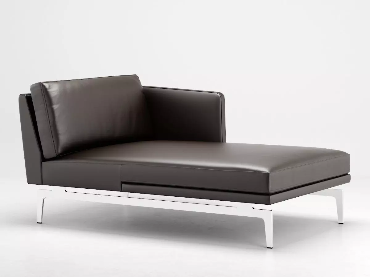 1262 F modern chaise lounge chair 3D model_2
