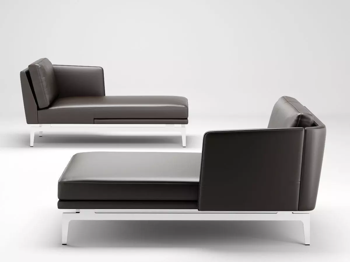 1262 F modern chaise lounge chair 3D model_3