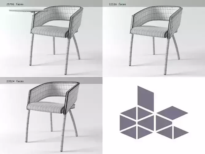 M - modern dining chair
