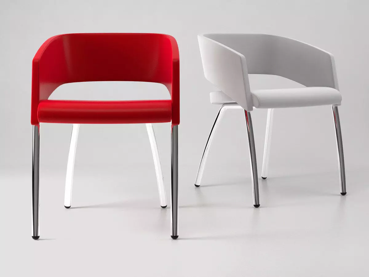 M - modern dining chair 3D model_0