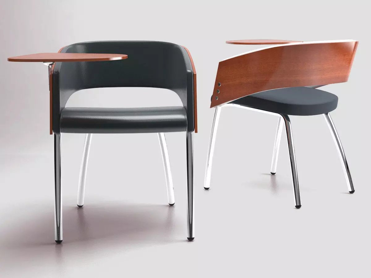 M - modern dining chair 3D model_2