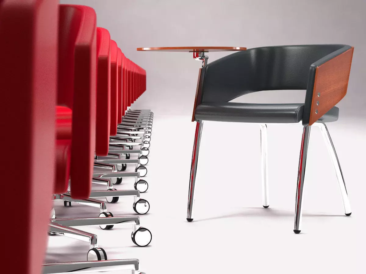 M - modern dining chair 3D model_3