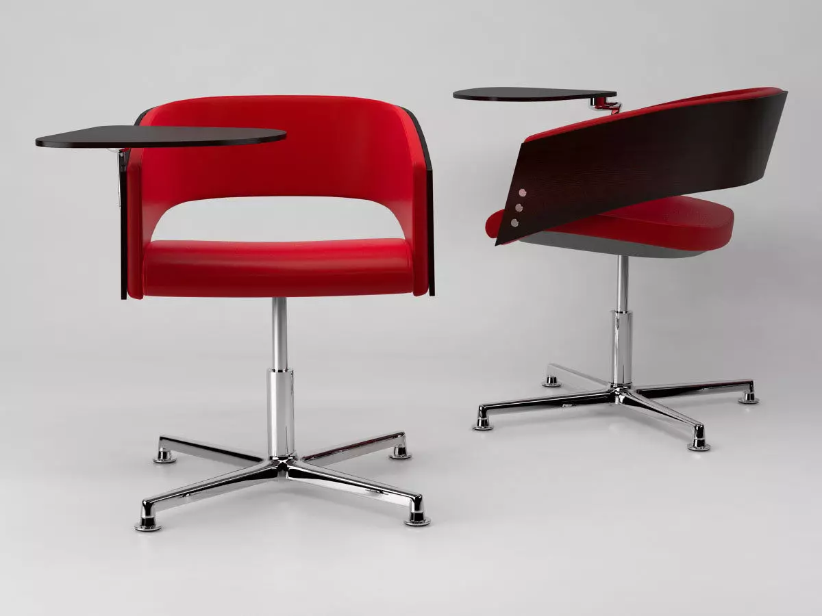 M - two chairs with base 3D model_1