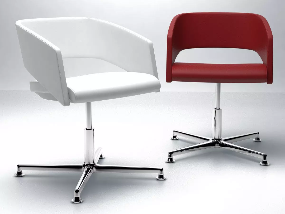 M - two chairs with base 3D model_5
