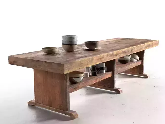 Butcher Block Table