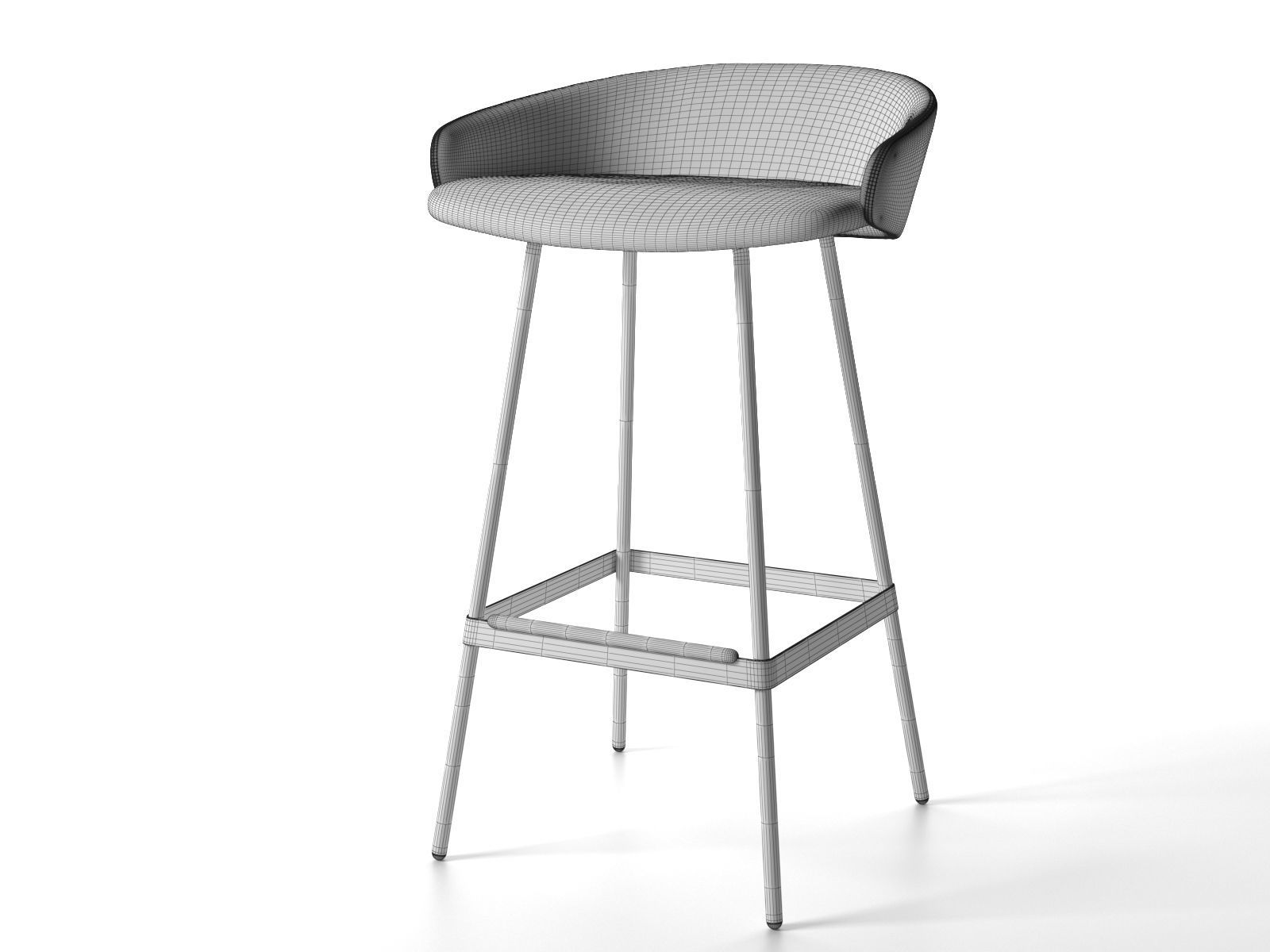 Karl Stool 3D model_1