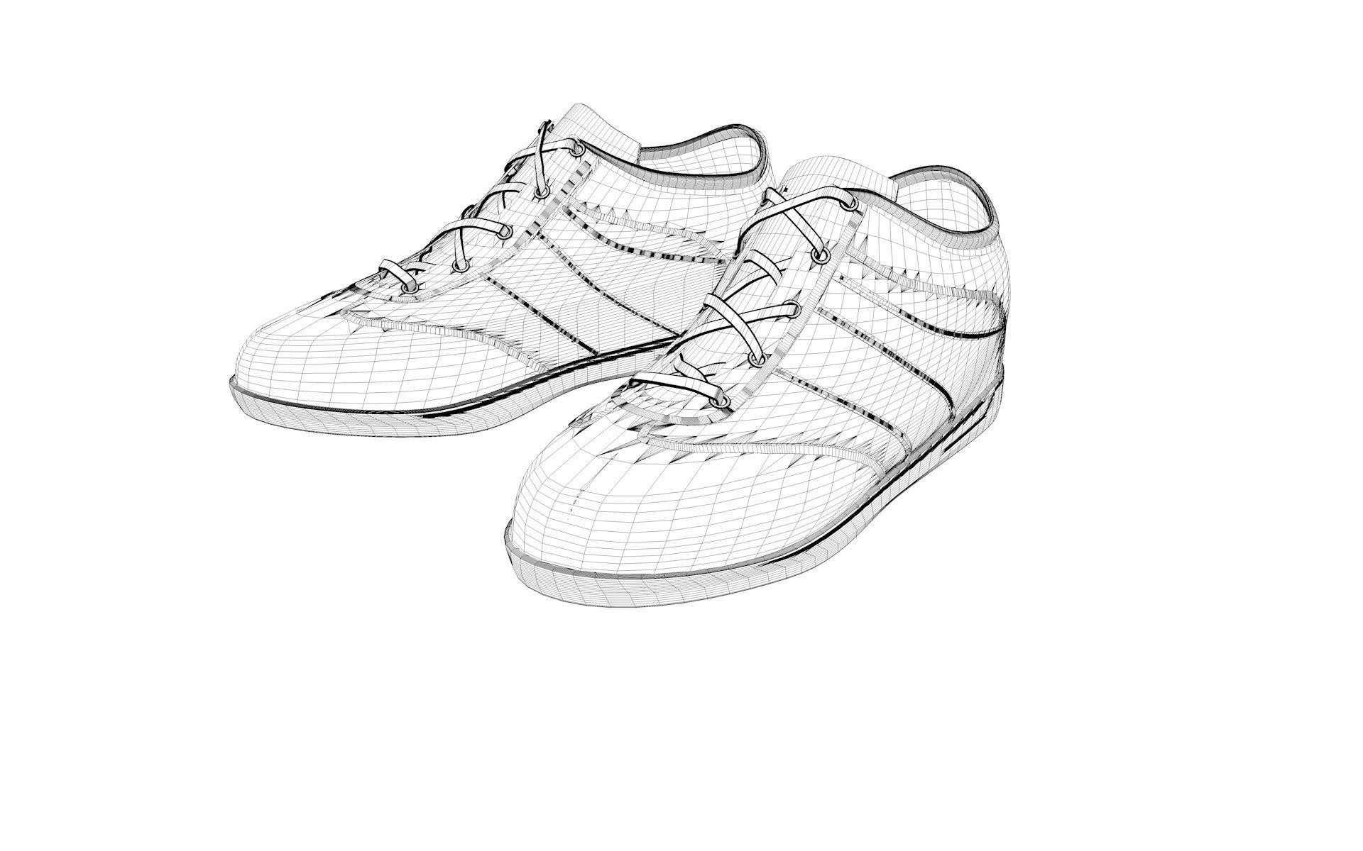 Shoes for man 3D model_7
