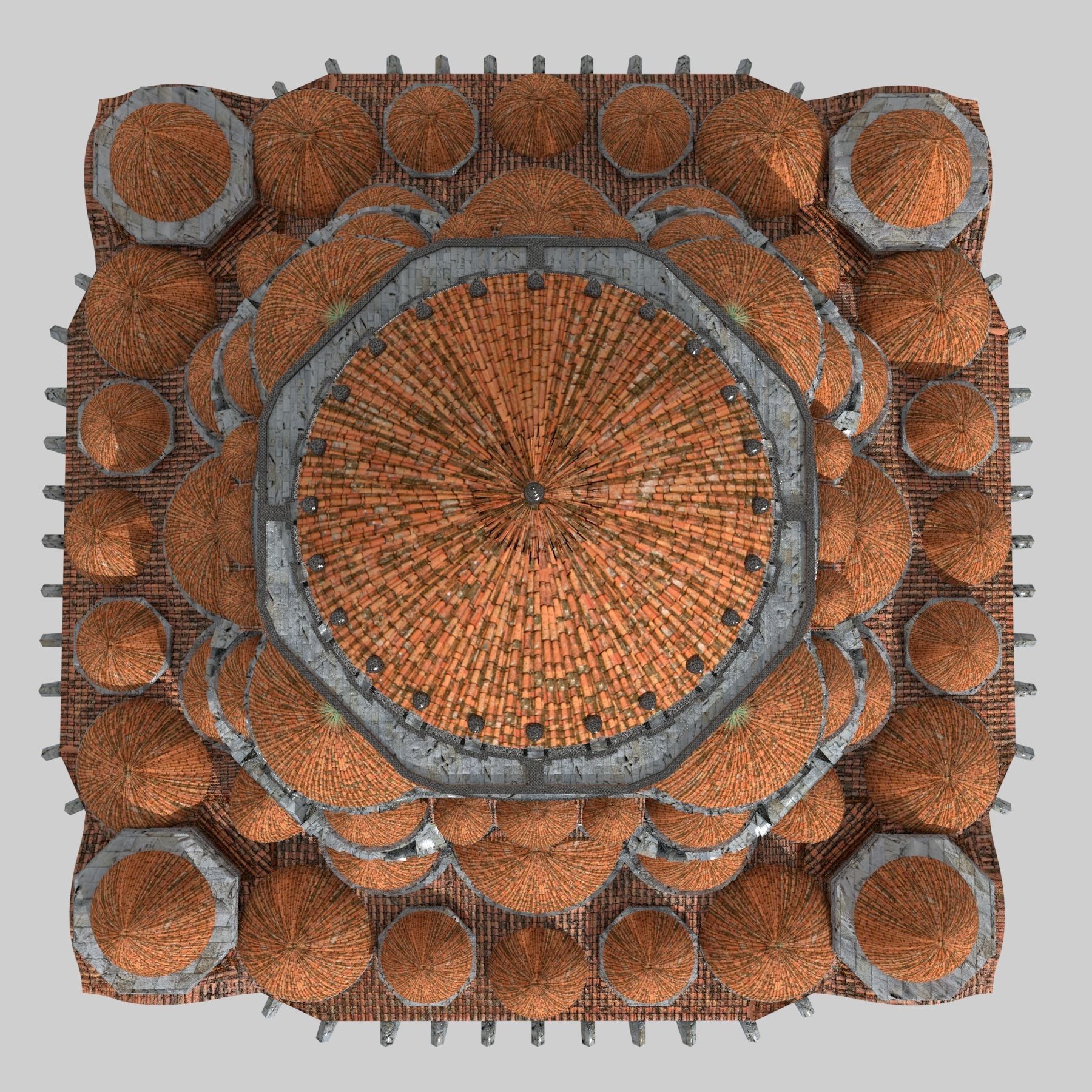 Byzantine Cathedral - Exterior and Interior 3D model_17