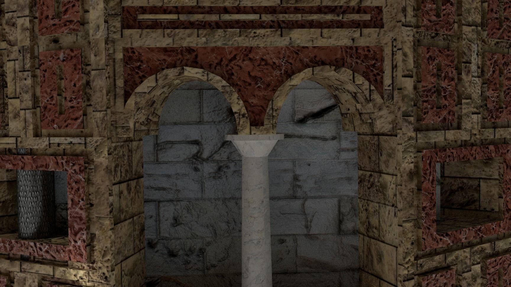 Byzantine Cathedral - Exterior and Interior 3D model_11