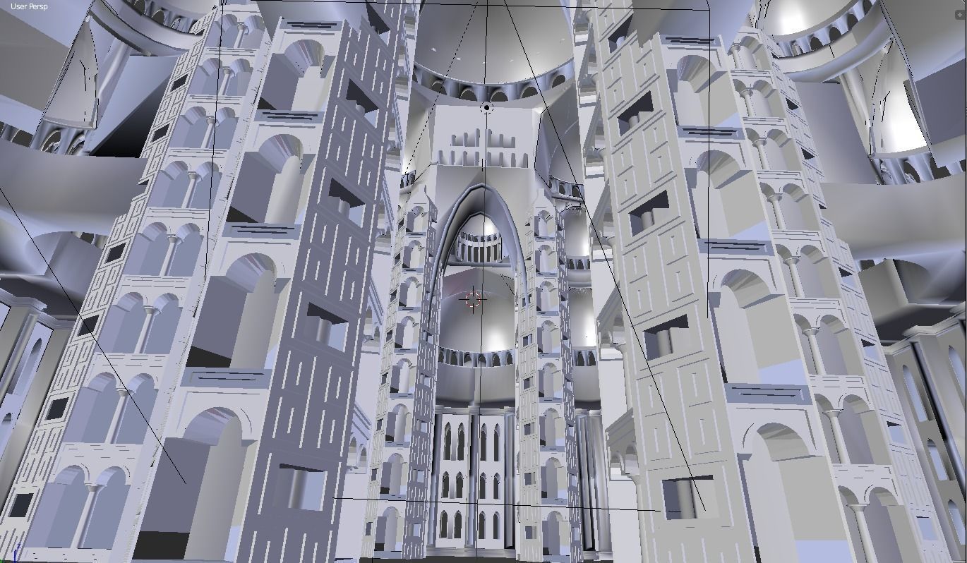 Byzantine Cathedral - Exterior and Interior 3D model_19
