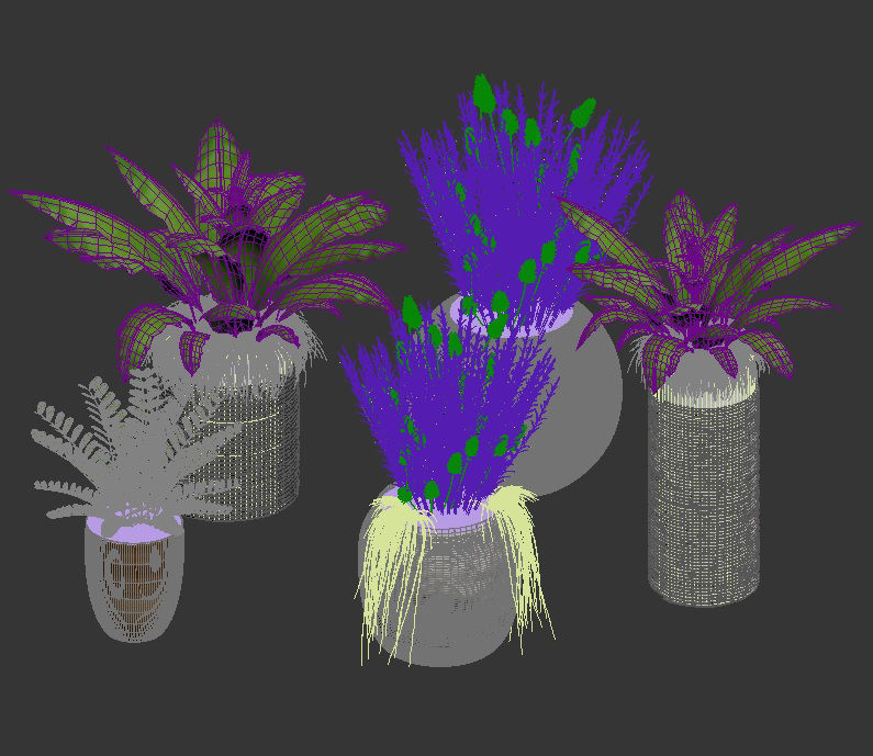 Collection - Set of Plant 3D model_6