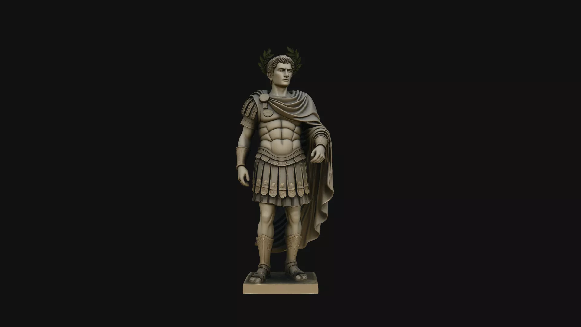 Roman Emperor Statue Design 6 - 3D Print Model 3D print model