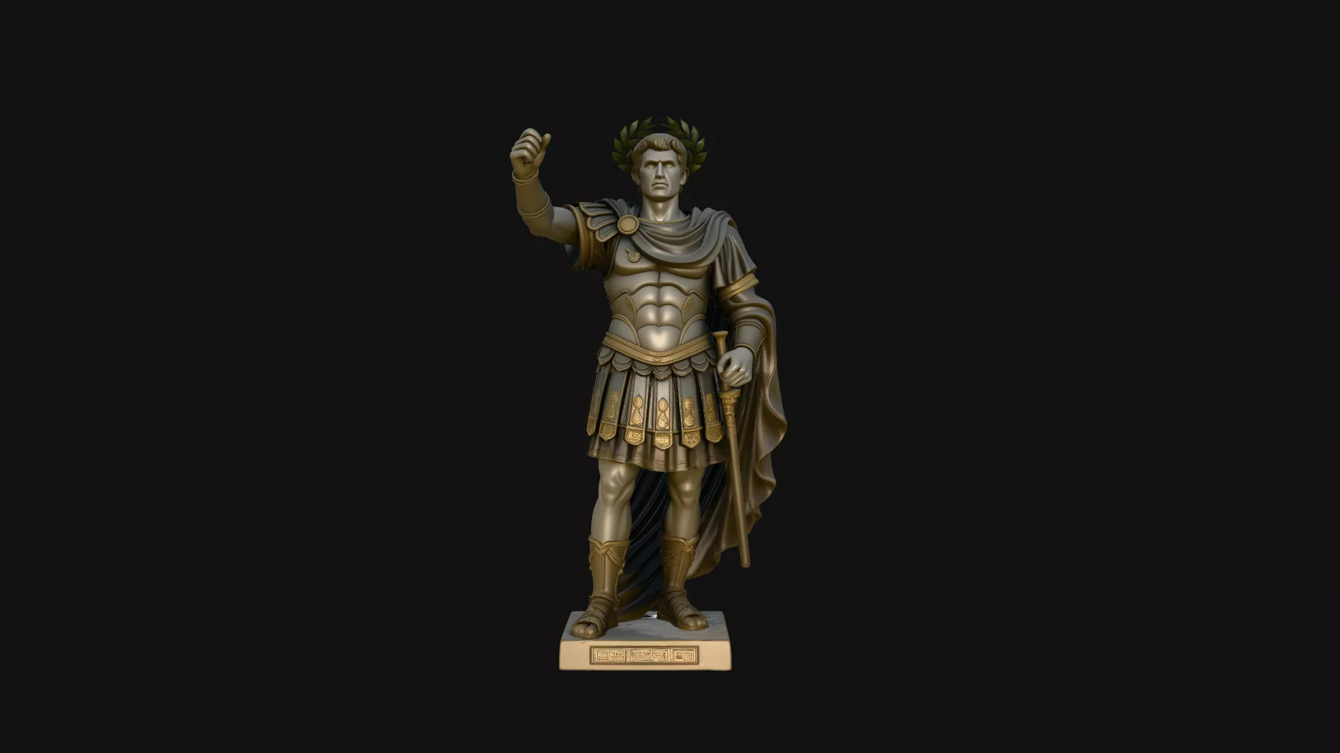 Roman Emperor Statue Design 7 - 3D Print Model 3D print model
