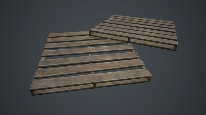 Wooden Pallet PBR Game Ready