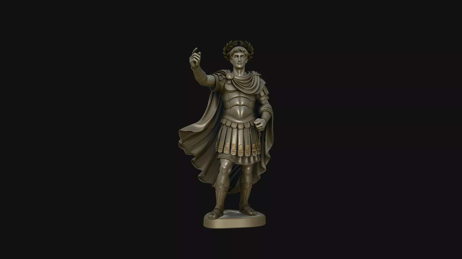Roman Emperor Statue Design 8 - 3D Print Model 3D print model