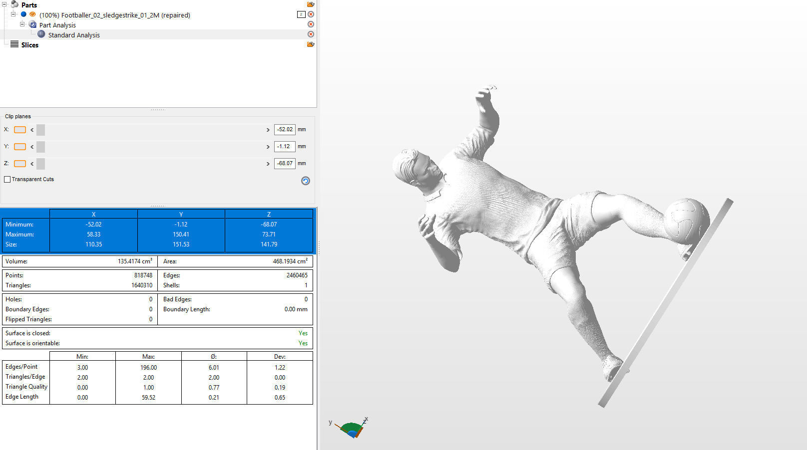 Footballer 02 Sledge Strike 01 Stl 3D print model_8