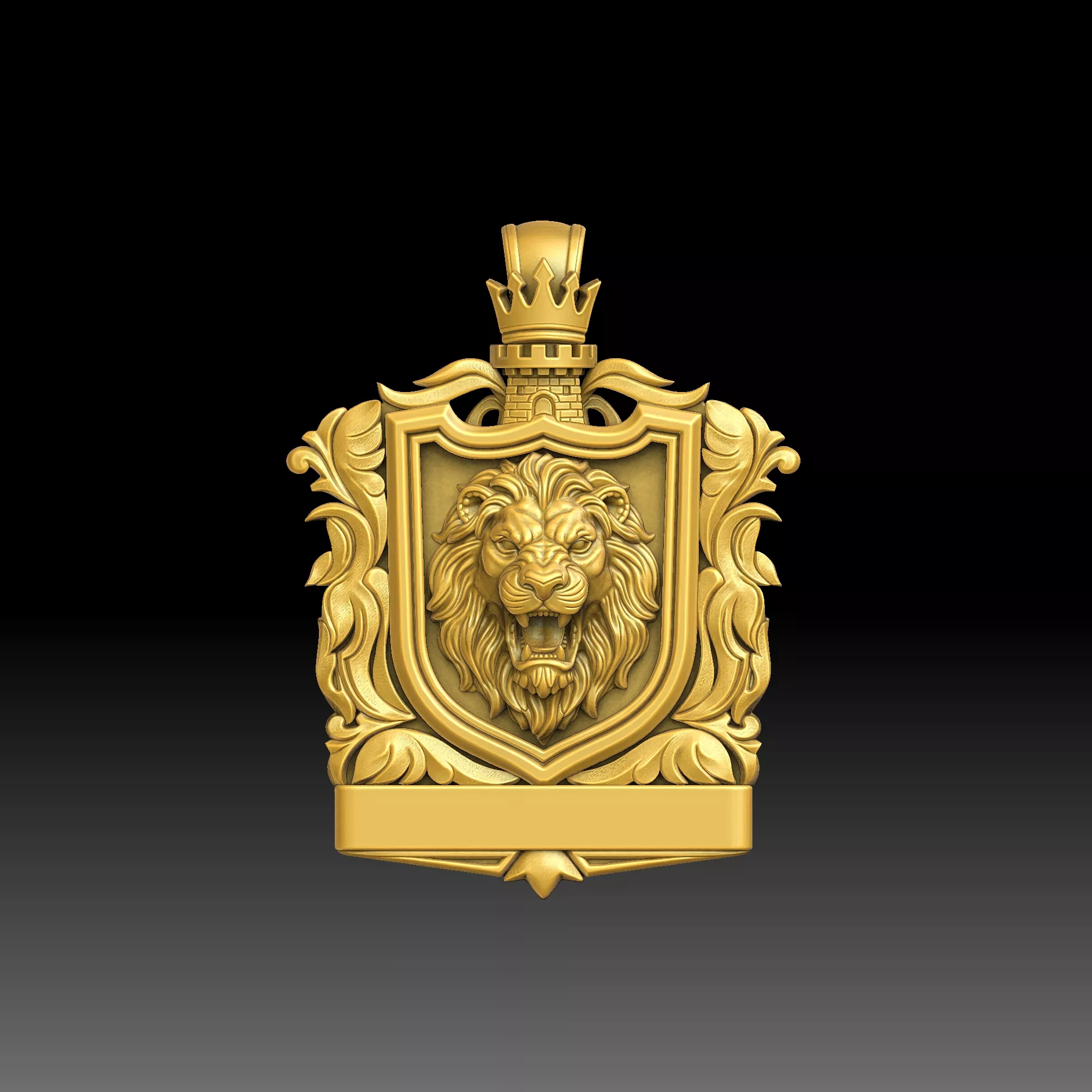 Palace Crest Symbols- one inch pendant 3D print model