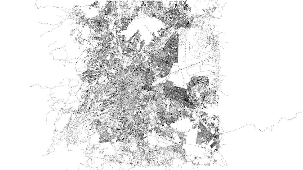 Mexico City Road Network and Streets 3D model_8