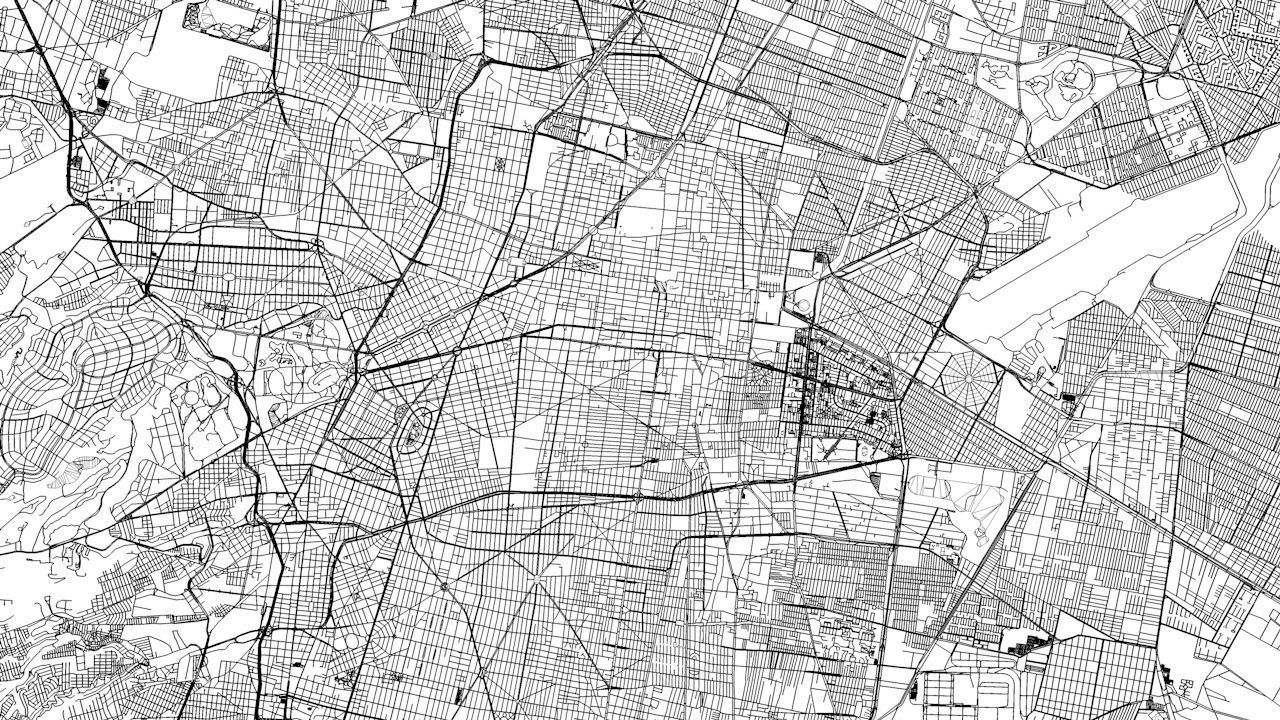 Mexico City Road Network and Streets 3D model_9