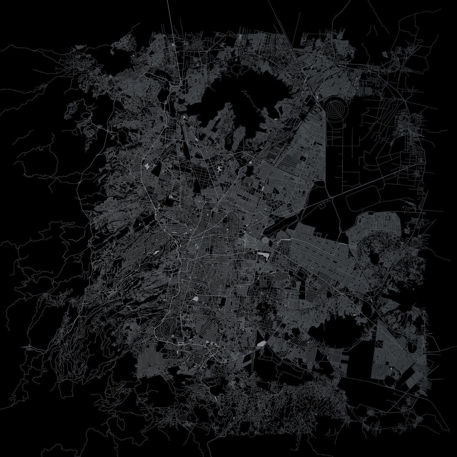 Mexico City Road Network and Streets 3D model_7