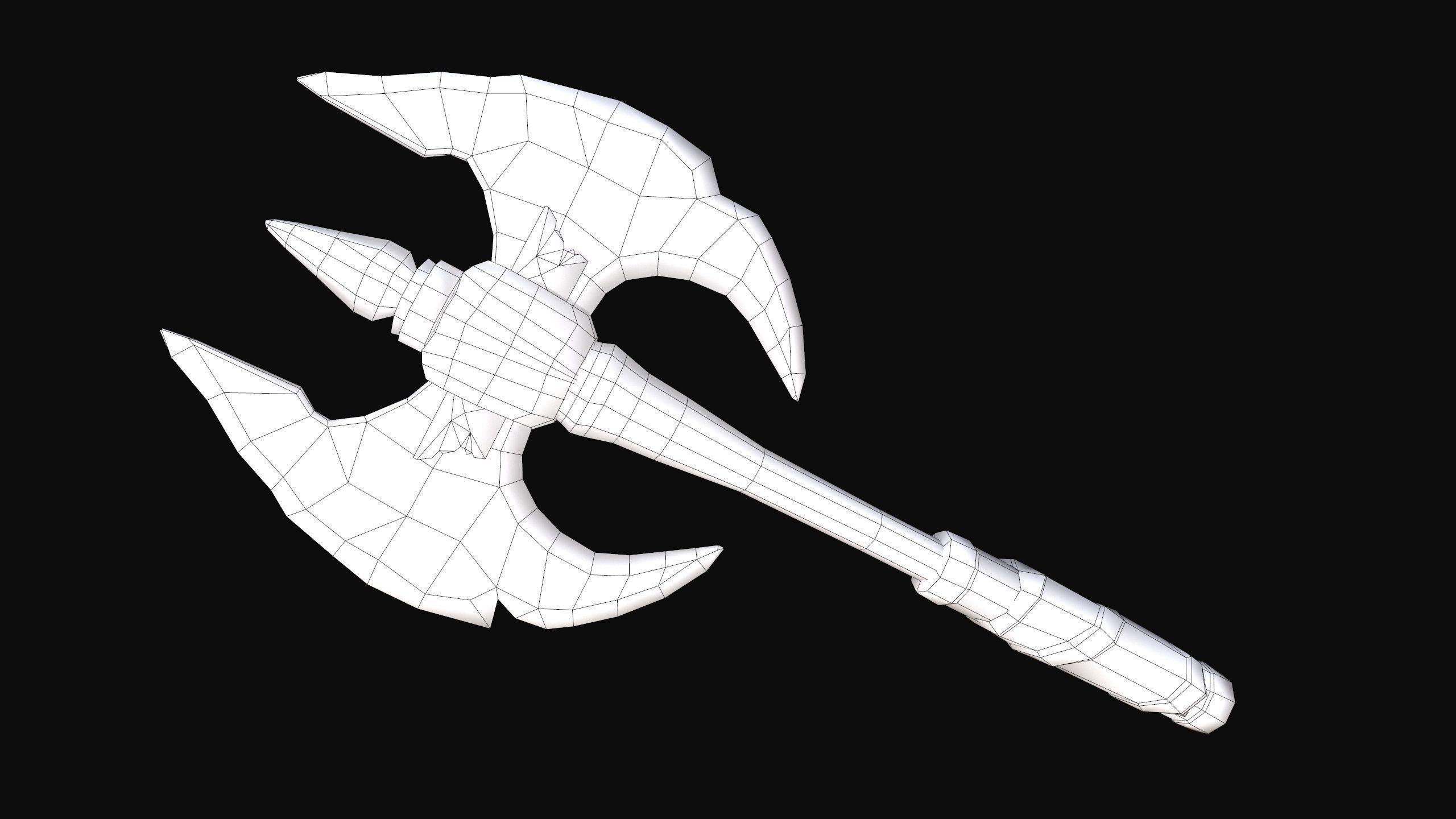 ORC rigged animated low poly PBR  game character Low-poly 3D model_20