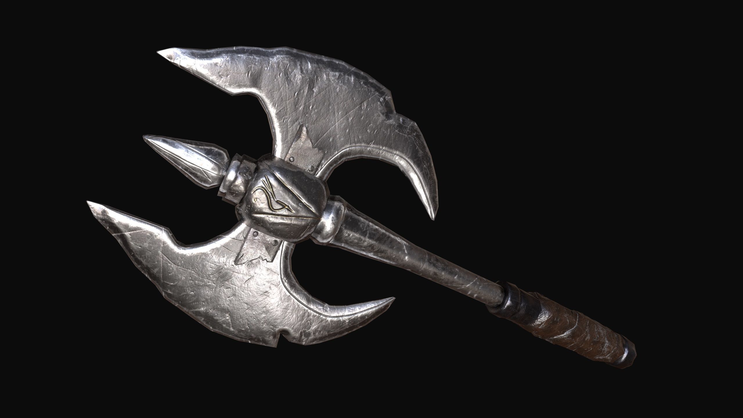 ORC rigged animated low poly PBR  game character Low-poly 3D model_19