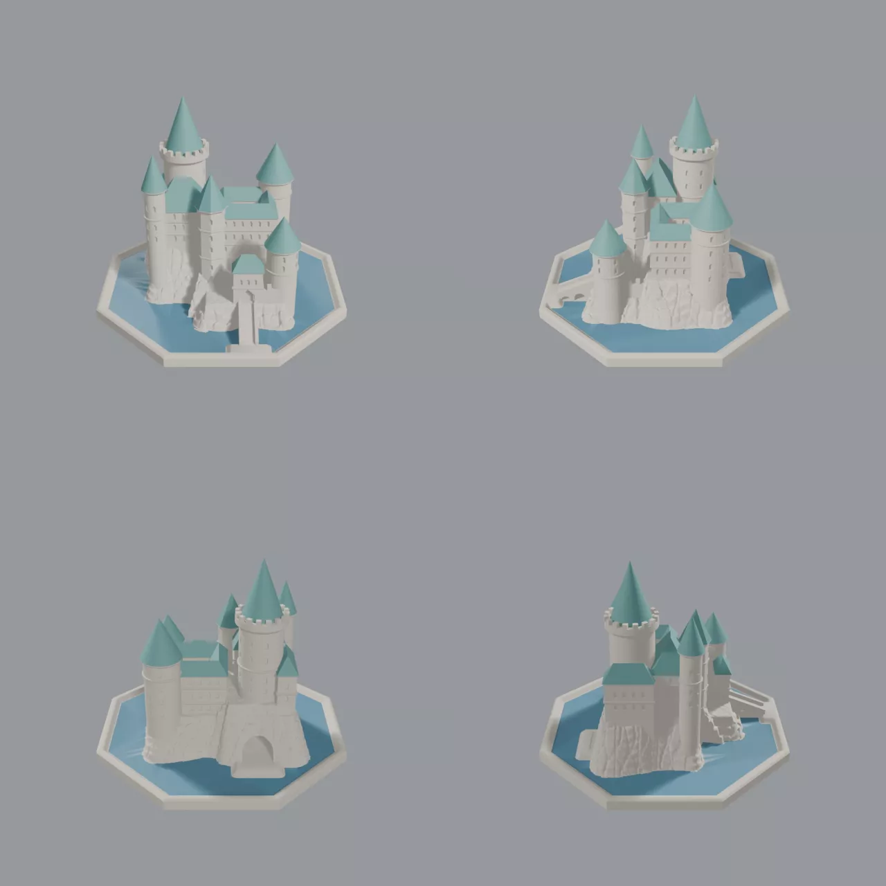 Fantasy Bojnice Castle 3D print model
