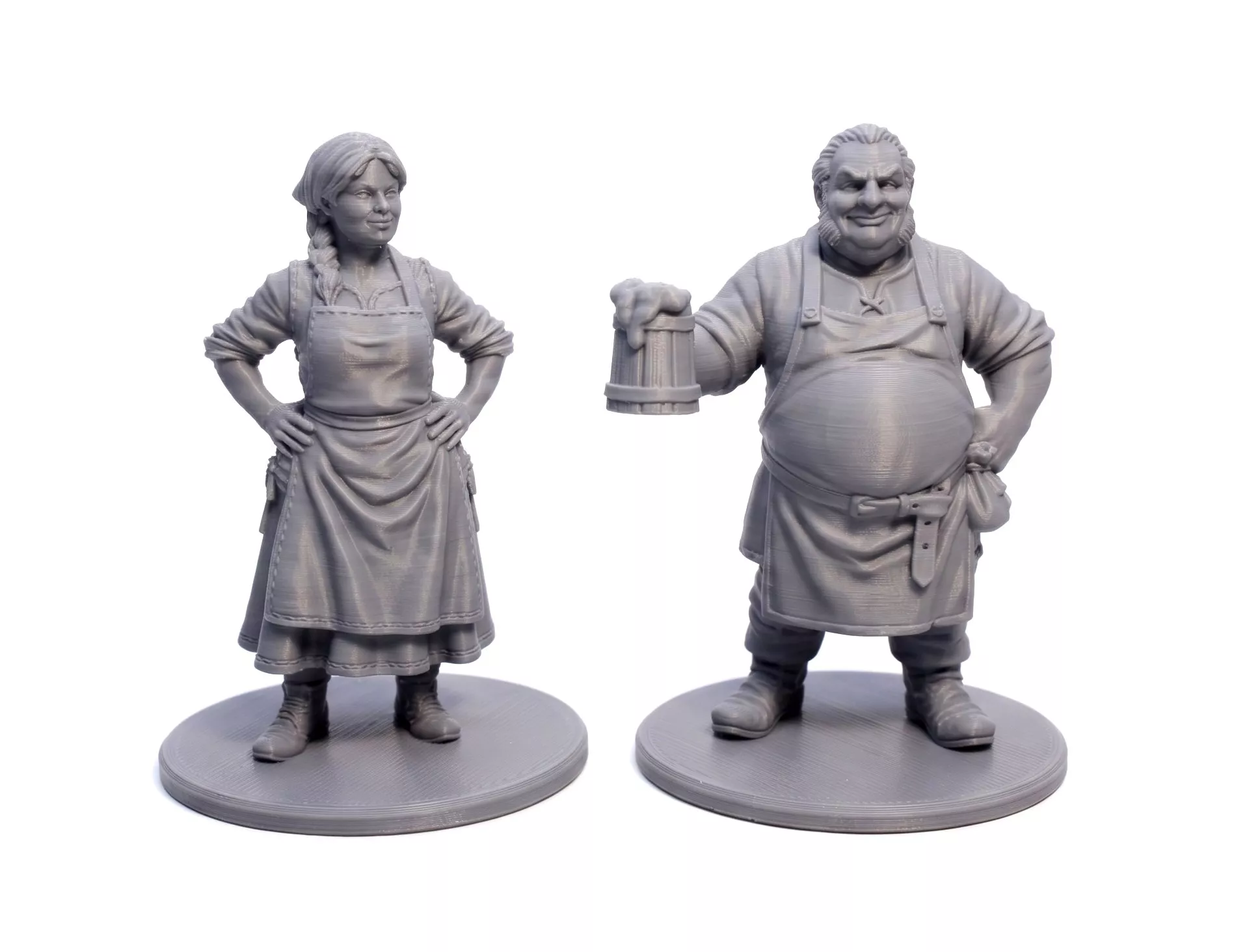 Medieval tavern keepers 3D print model