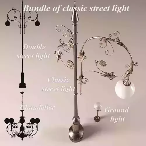 Classic Lighting set 3D model