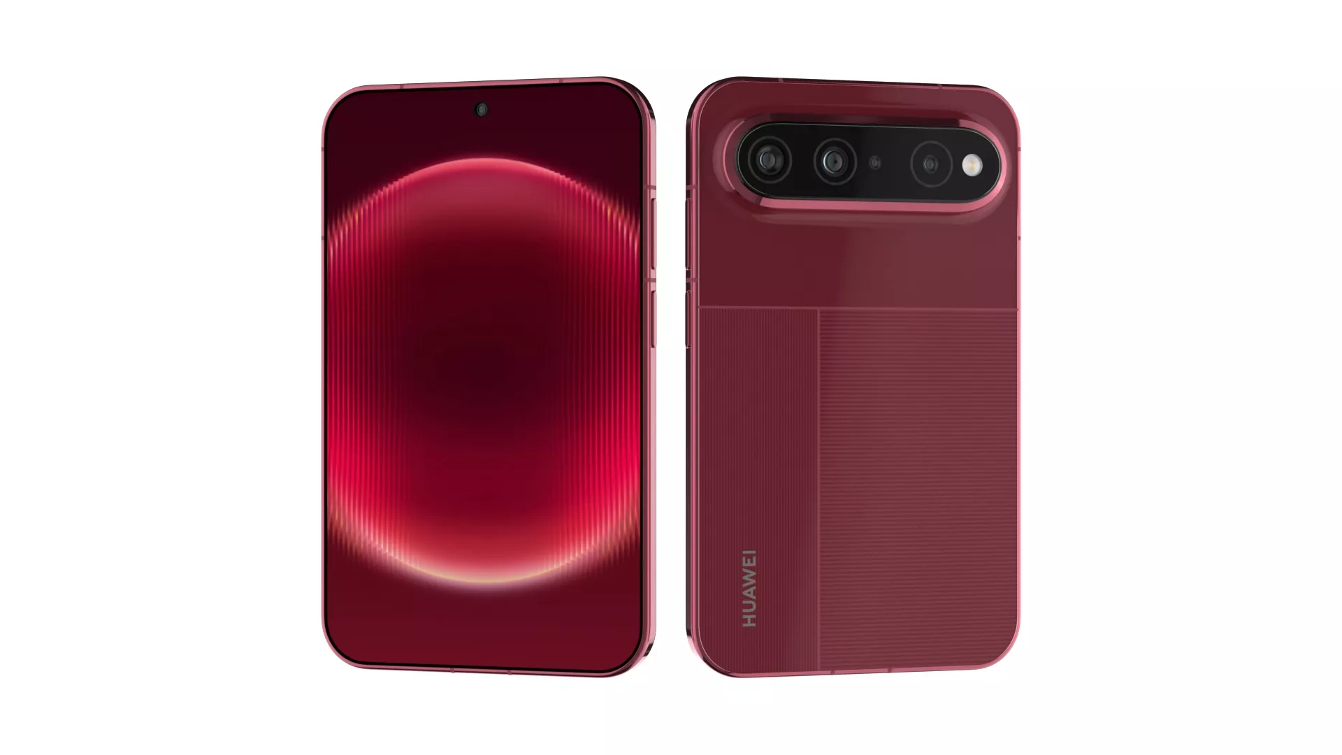 Huawei Pura X View Shadow Red 3D model