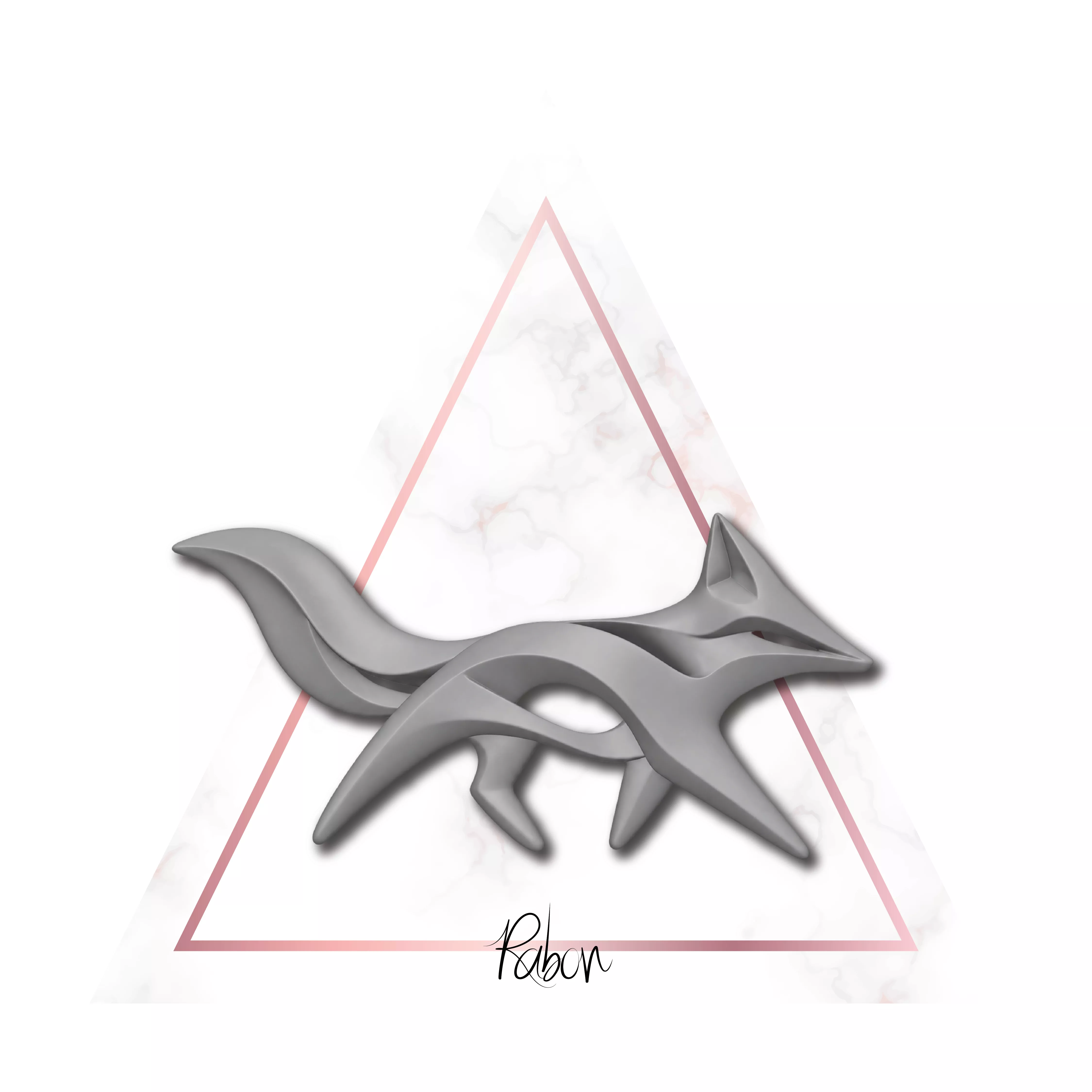 Abstract biomechanical fox 3D print model
