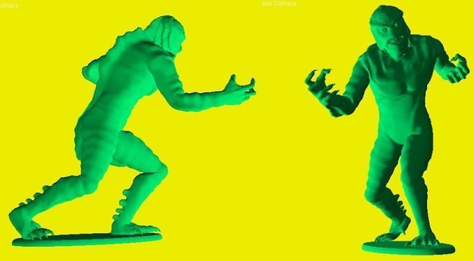 Creature from the Black Lagoon like toy soldier figure 3D print model