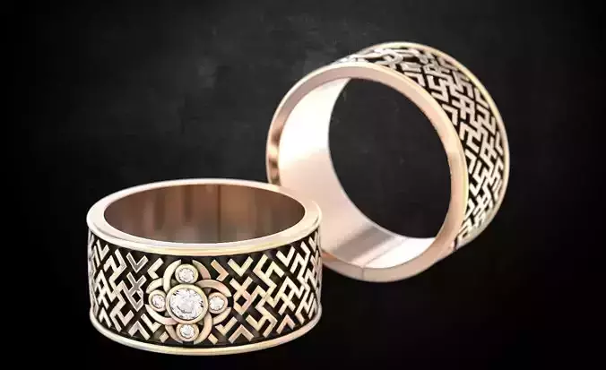 Ring with a pattern 126