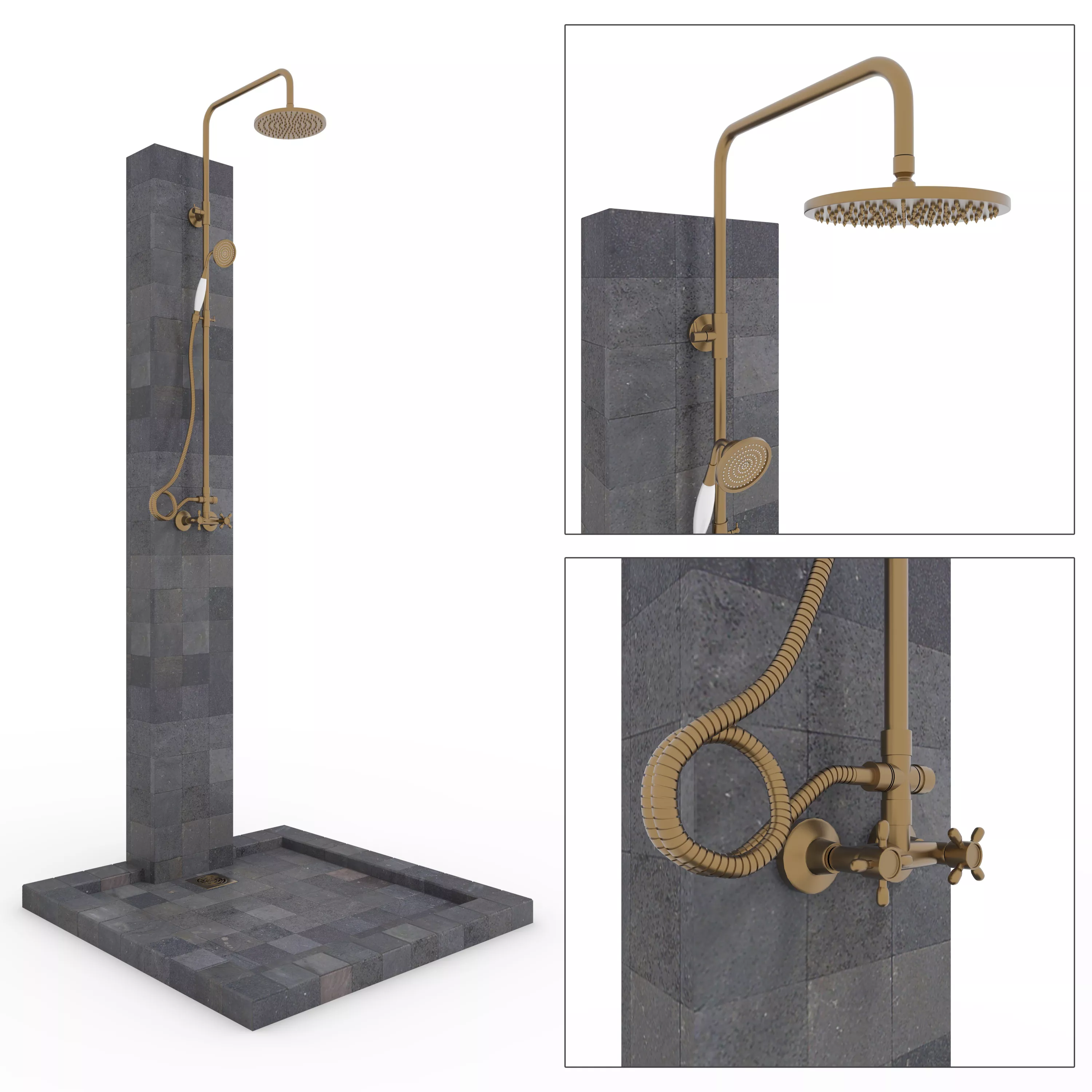 Outdoor Shower 04 3D model