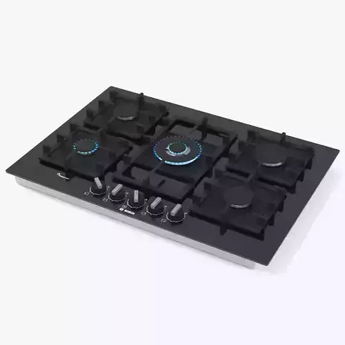 BOSCH gas hob PPQ7A6B90 Serie 6 75 cm 3D model