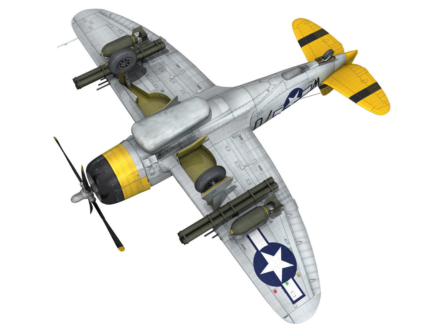 Republic P-47D Thunderbolt - Jeanie 3D model_15