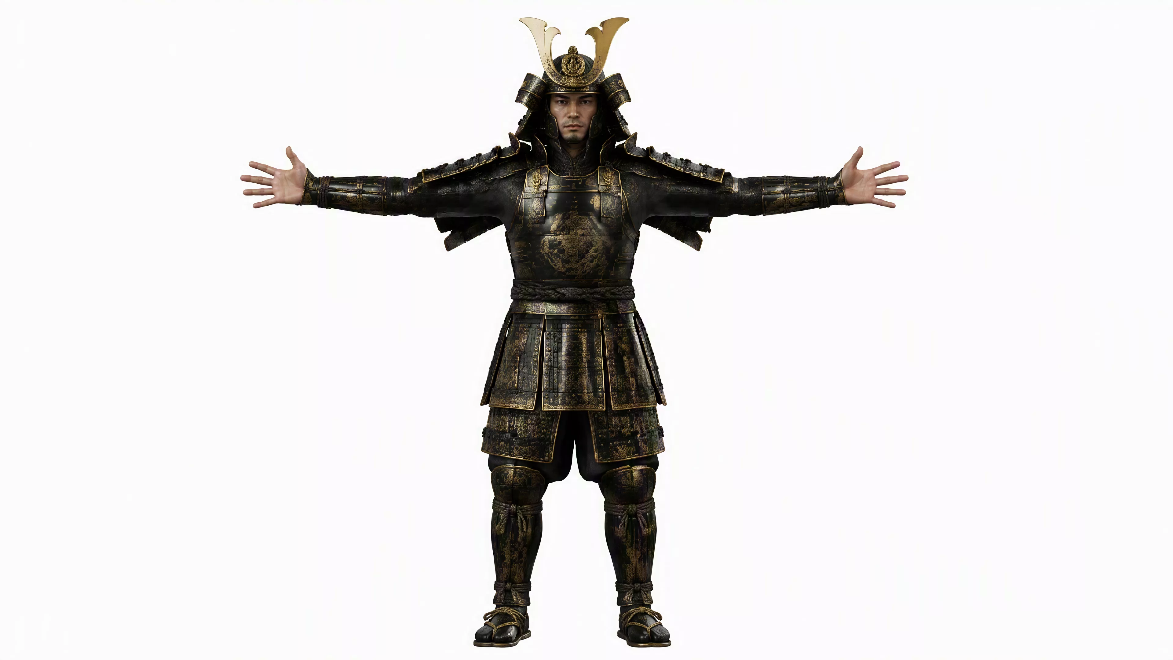 Amurai Elite 3D Character Fully Rigged Game Ready Low-poly 3D model