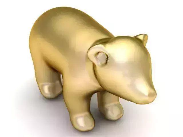 Pendant gold bear
