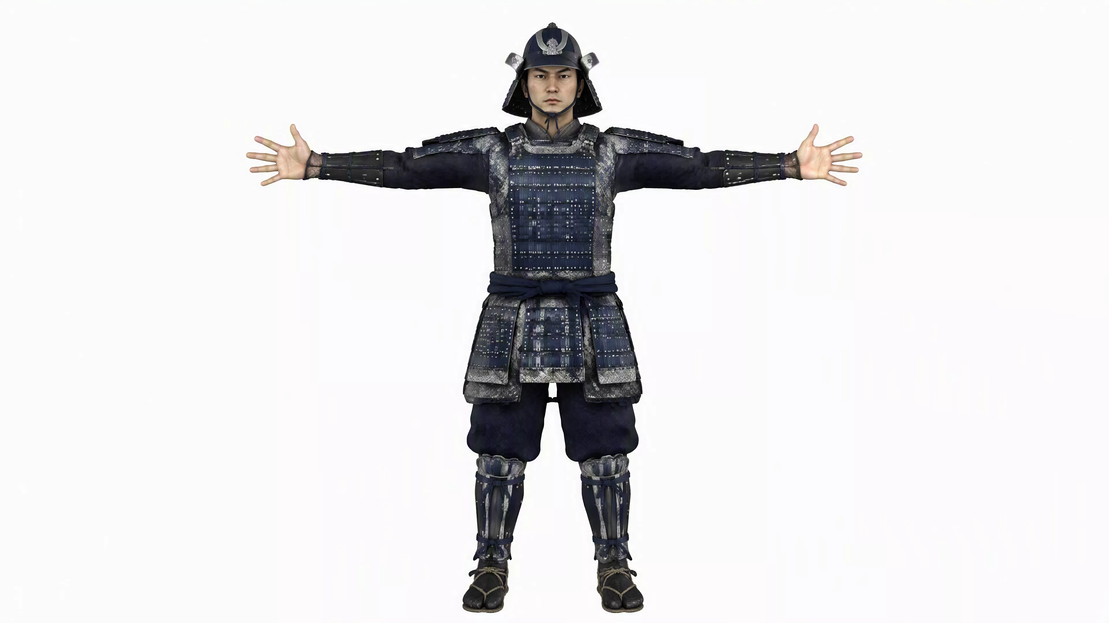 Amurai Light 3D Character Fully Rigged Game Ready Low-poly 3D model