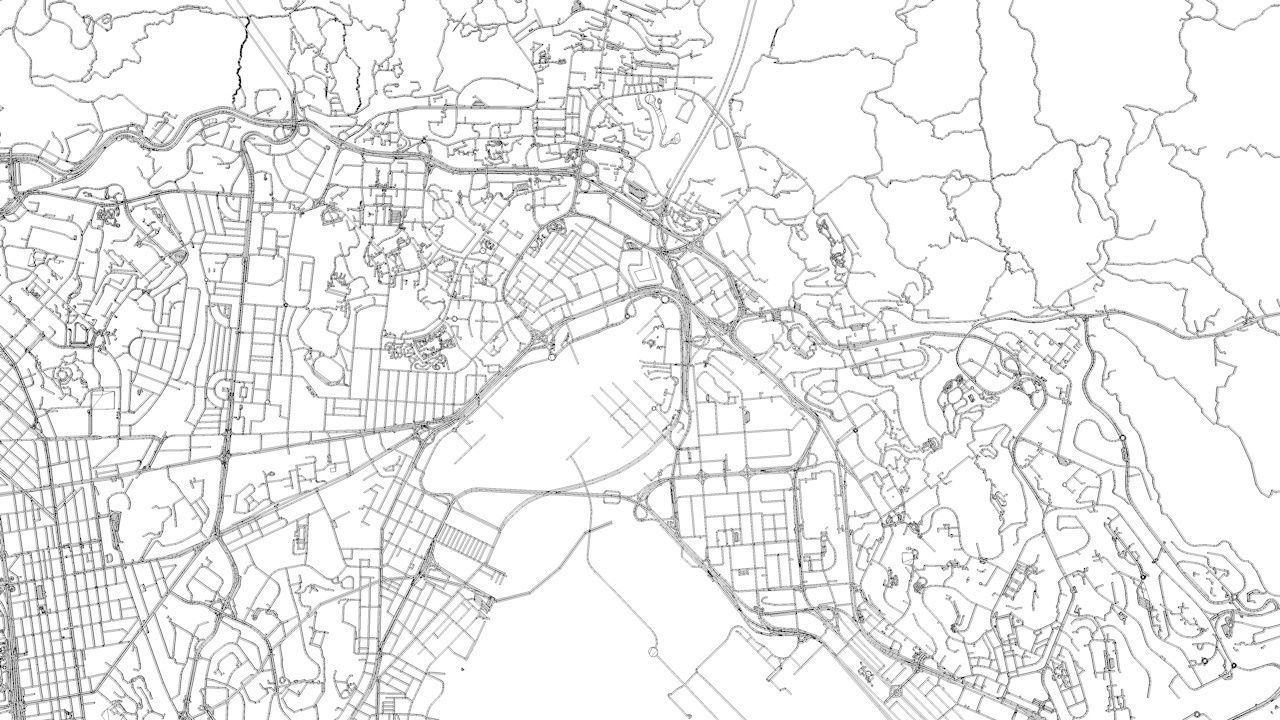Hong Kong Road Network and Streets 3D model_18