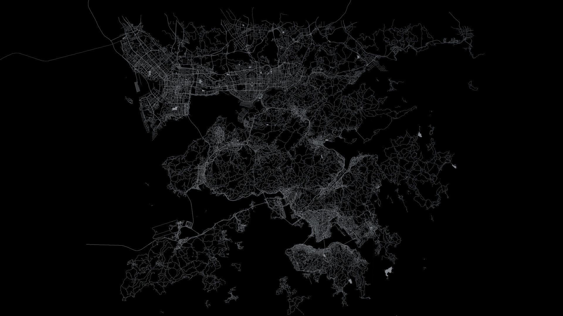 Hong Kong Road Network and Streets 3D model_12