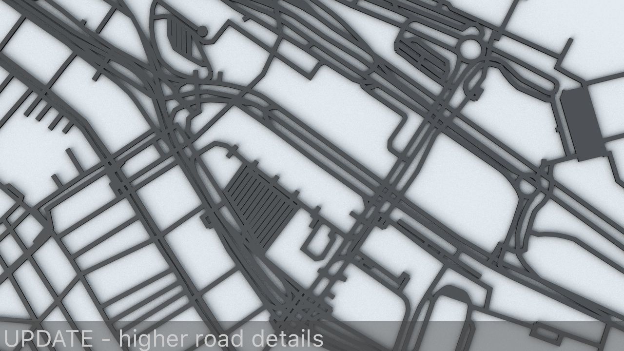 Hong Kong Road Network and Streets 3D model_3