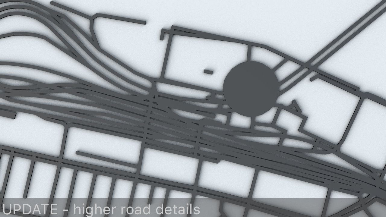Hong Kong Road Network and Streets 3D model_2
