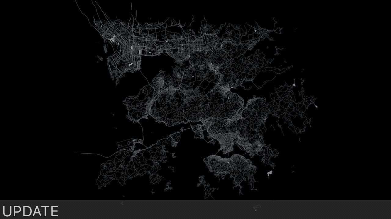 Hong Kong Road Network and Streets 3D model_13
